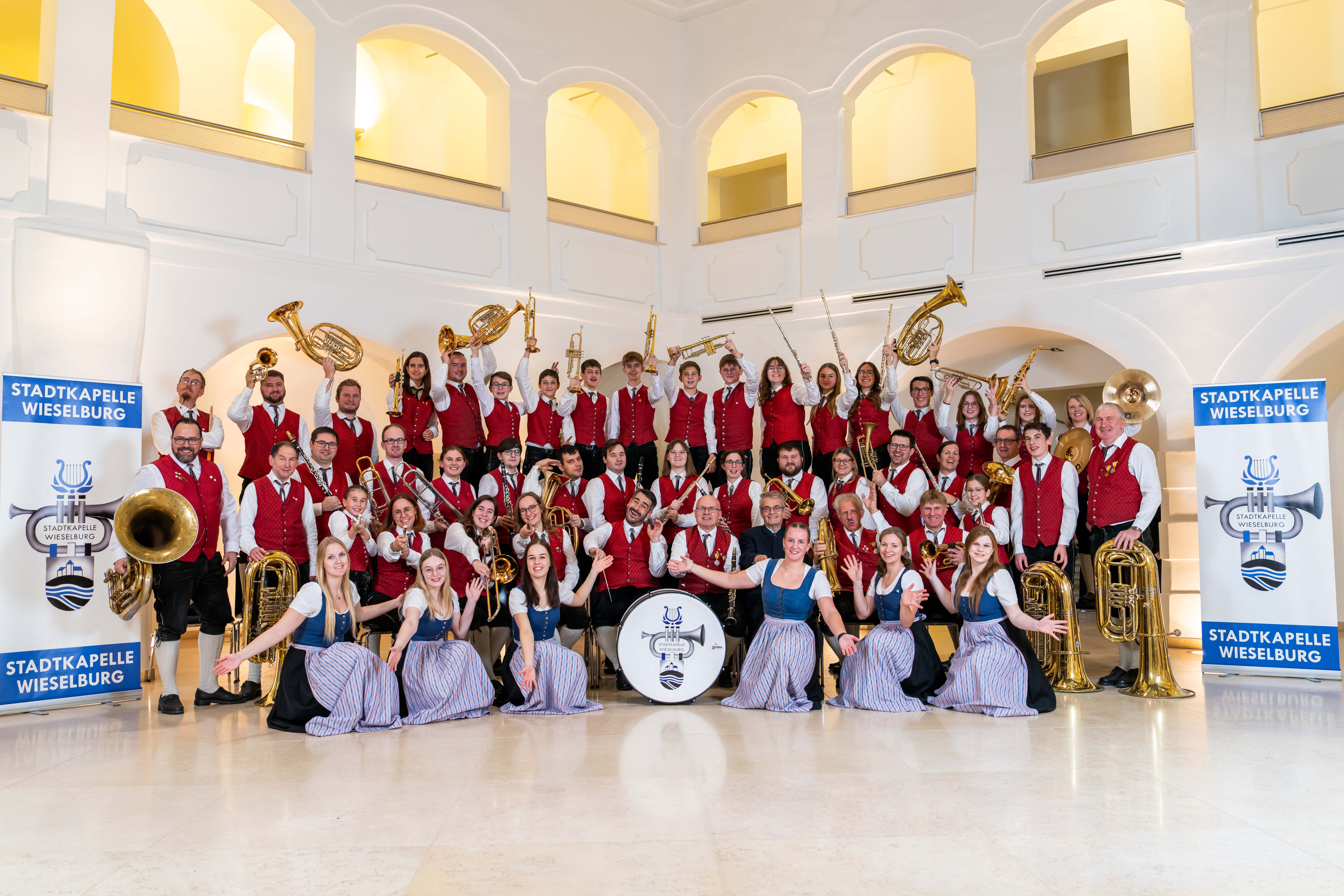 Gruppenfoto von der Stadtkapelle Wieselburg